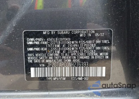 JF2GTAPC0NH276393